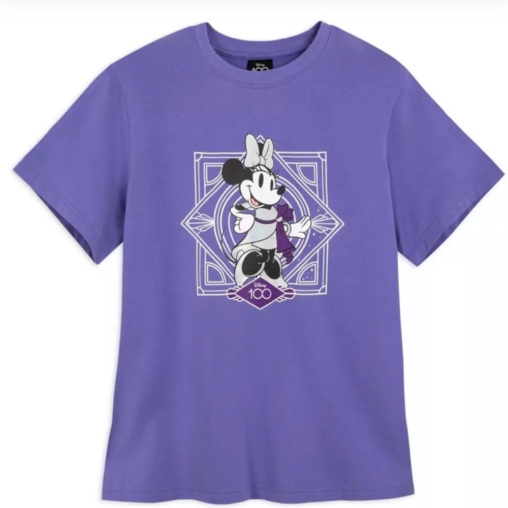 Walt Disney Company 100 Year Celebration T-shirt with Holograph Minnie Mouse 1X - Picture 5 of 7